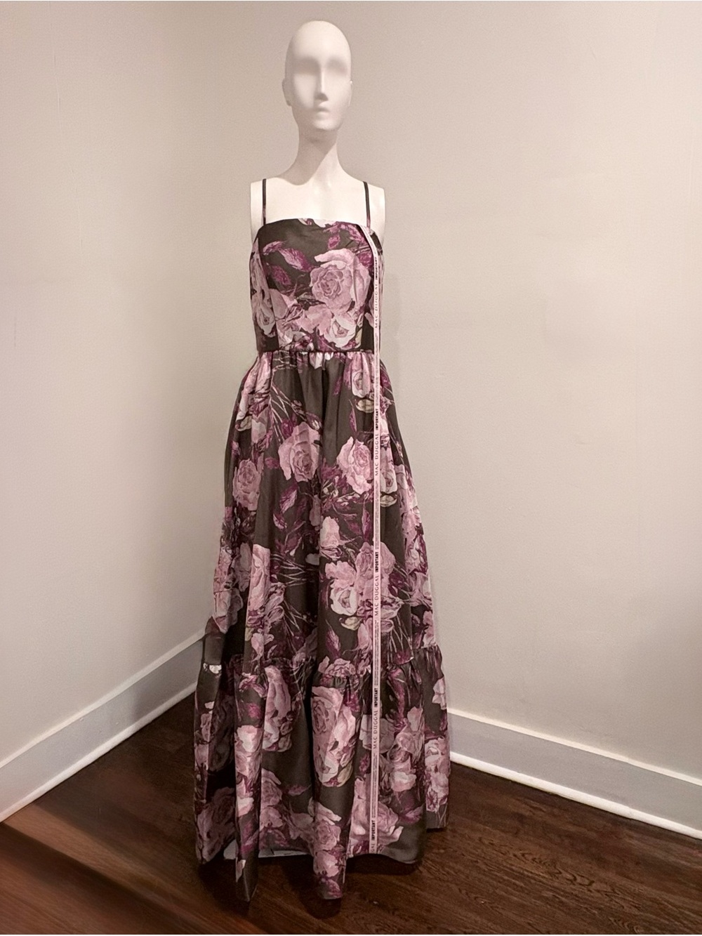 NWT Mac Duggal Floral Brocade Strapless Gown 11605 - Size 10
